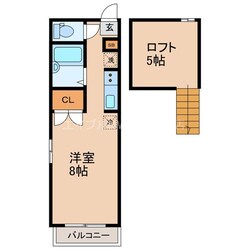 アメニティ西山の物件間取画像